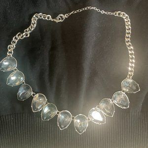 Blue Glass Necklace Costume Jewelry